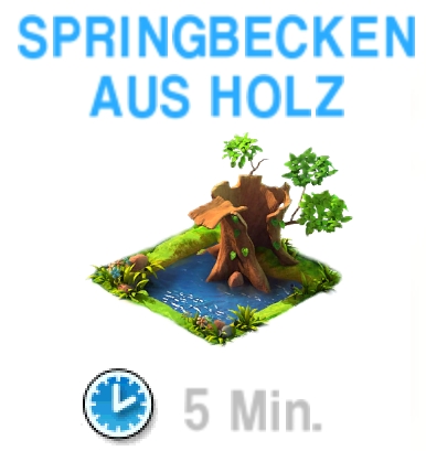 Springbecken aus Holz    